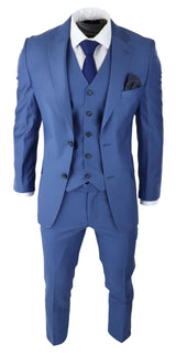 Meeste klassikaline helesinine kolmeosaline ülikond, kitsas lõige, vintage retro, elegantne, pidulik pulmakleit