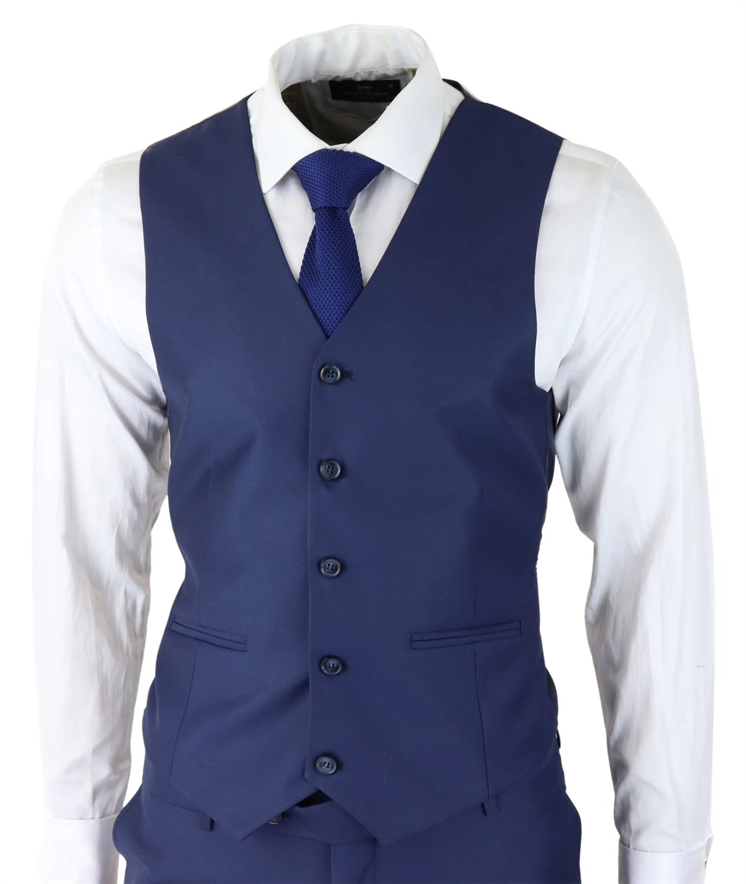 Meeste klassikaline tumesinine kolmeosaline ülikond, kitsas lõige, vintage retro, elegantne, pidulik pulmakleit