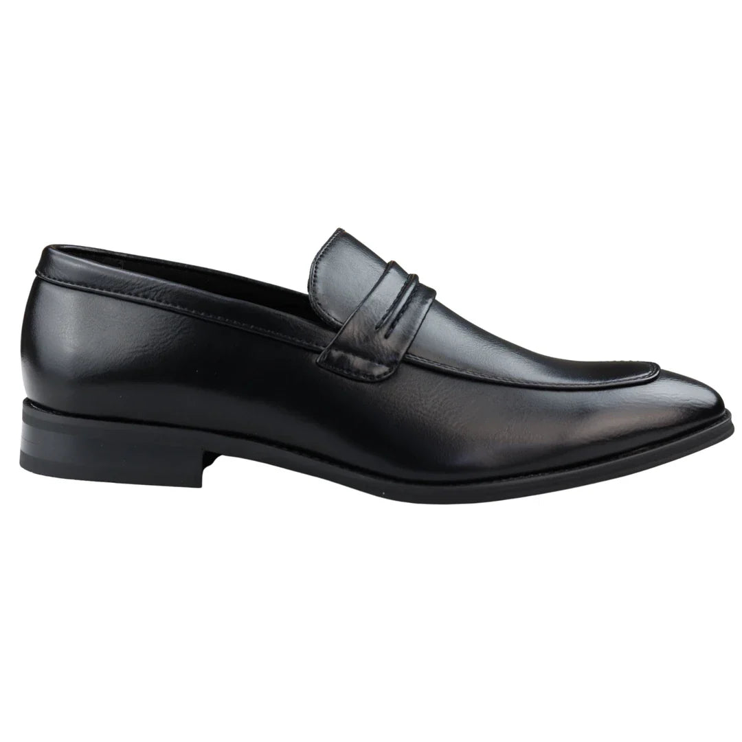 Meeste mokasiinid mustad loafers kingad nahast voodriga ja libistatavad stiilsed ametlikud kingad