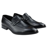 Meeste mokasiinid mustad loafers kingad nahast voodriga ja libistatavad stiilsed ametlikud kingad