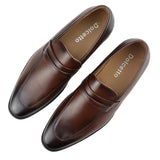 Meeste mokasiinid pruunid loafers-kingad, nahkvoodriga, libistatavad, stiilsed ja pidulikud kingad