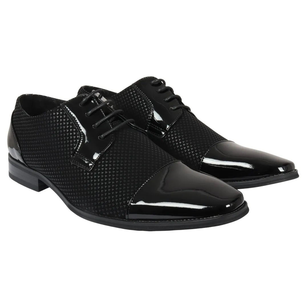 Meeste mustad paeltega Derby kingad