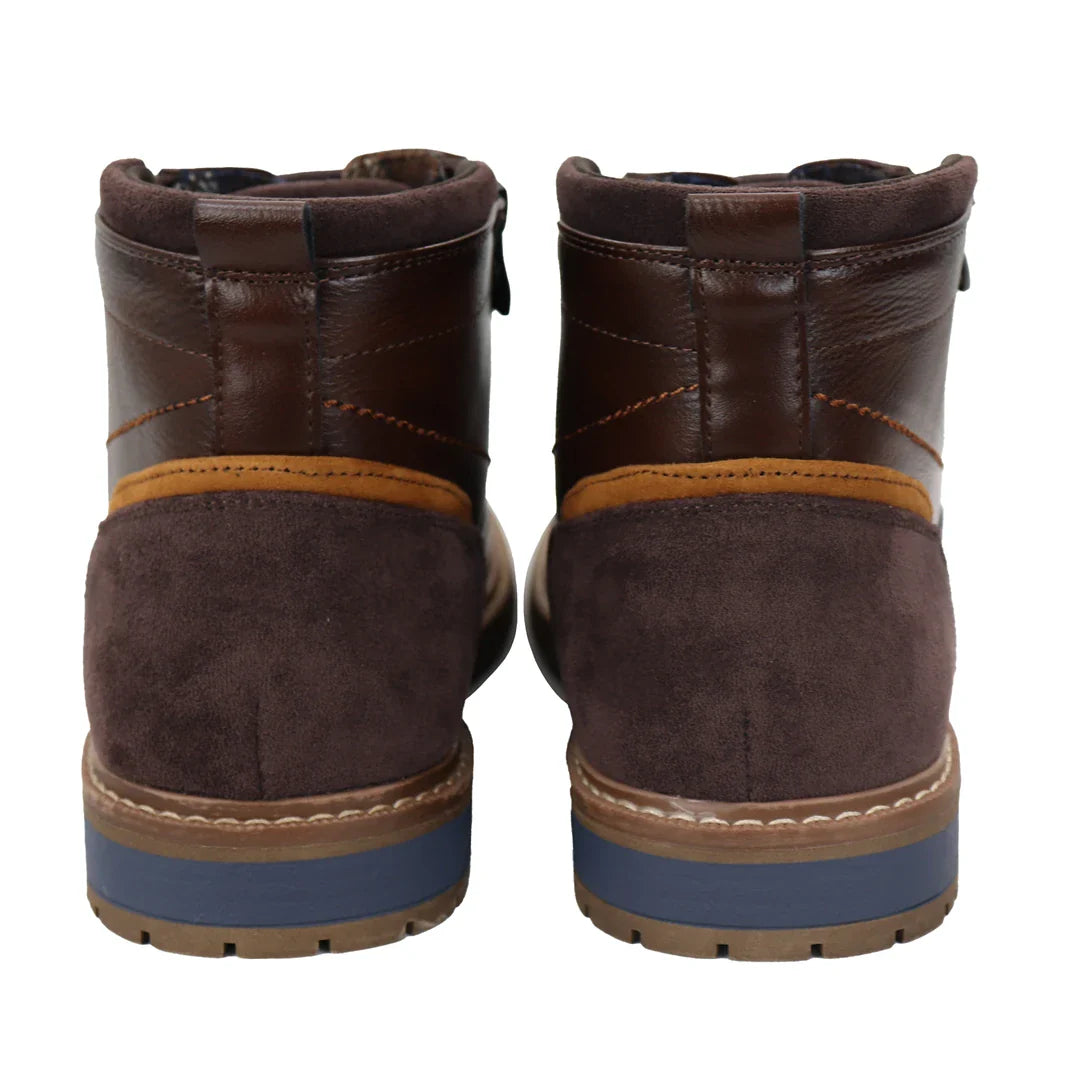 Meeste paeltega pruunid poolsaapad