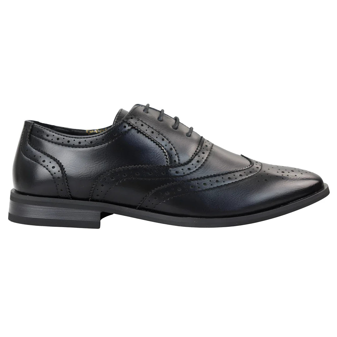 Meeste mustad brogue-kingad