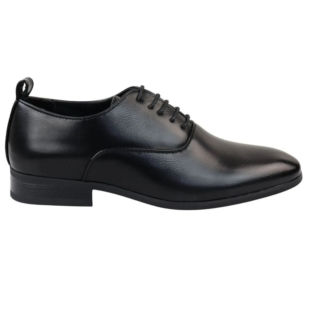 Meeste paeltega mustad Derby Oxfordi kingad