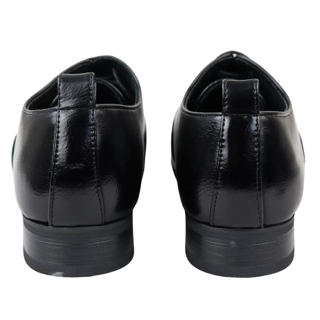 Meeste paeltega mustad Derby Oxfordi kingad