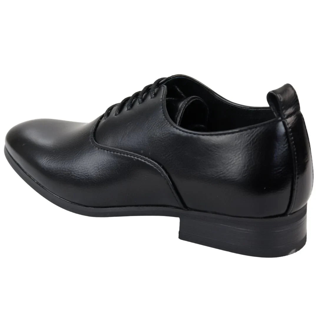 Meeste paeltega mustad Derby Oxfordi kingad