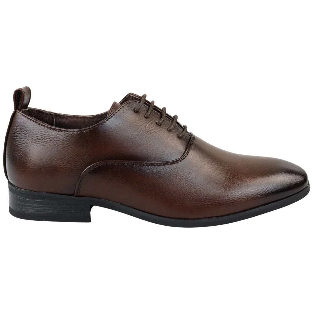 Meeste paeltega pruunid Derby Oxfordi kingad