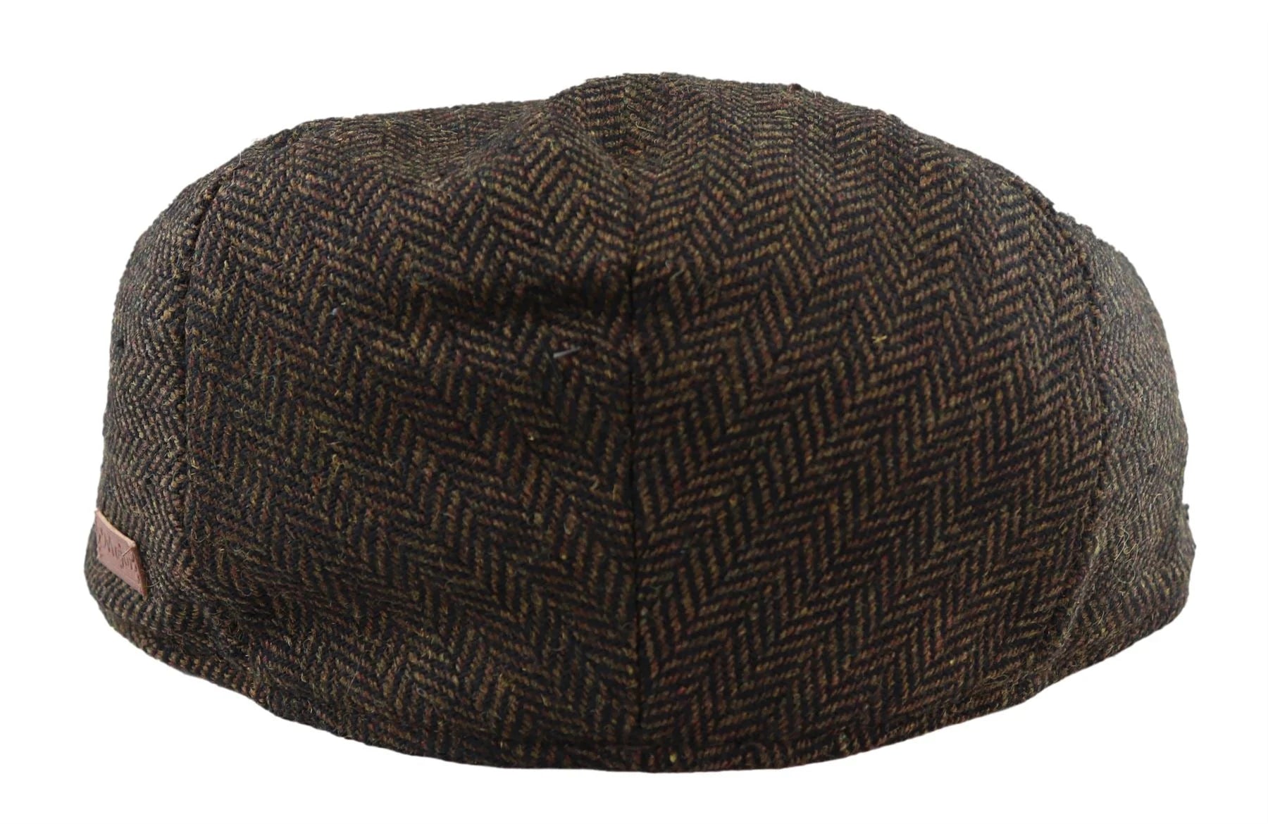 Meeste lame nokamüts villast kalasabamustriga pruunist tviidist, klassikaline 1920ndate unisex Del Boy