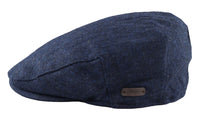 Meeste lameda nokaga villane kalasabamustriga tumesinine tviidmüts, klassikaline 1920ndate unisex Del Boy