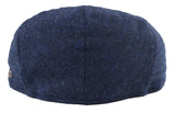 Meeste lameda nokaga villane kalasabamustriga tumesinine tviidmüts, klassikaline 1920ndate unisex Del Boy