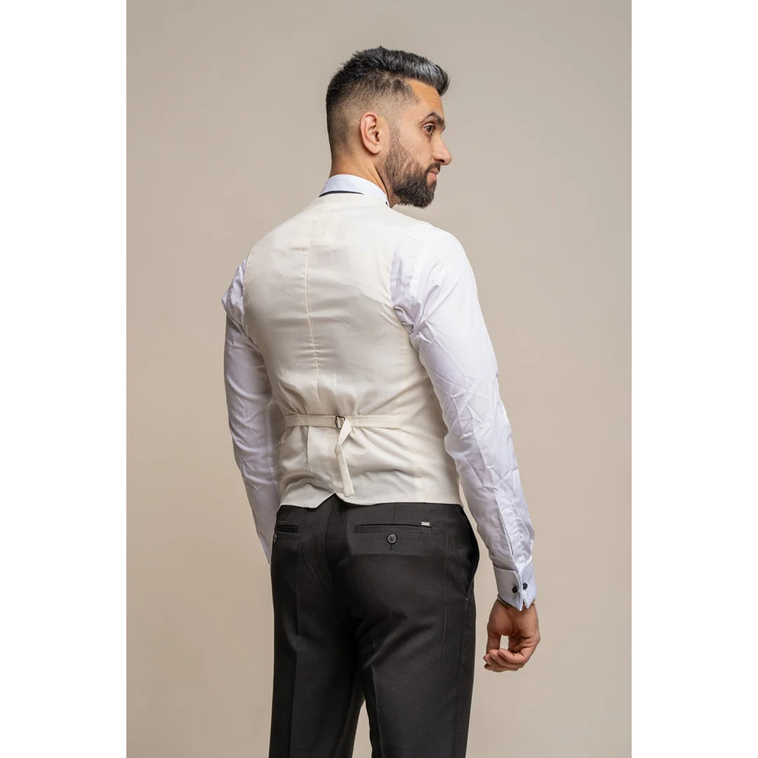 Marco - meeste kaherealine kreemikas vest
