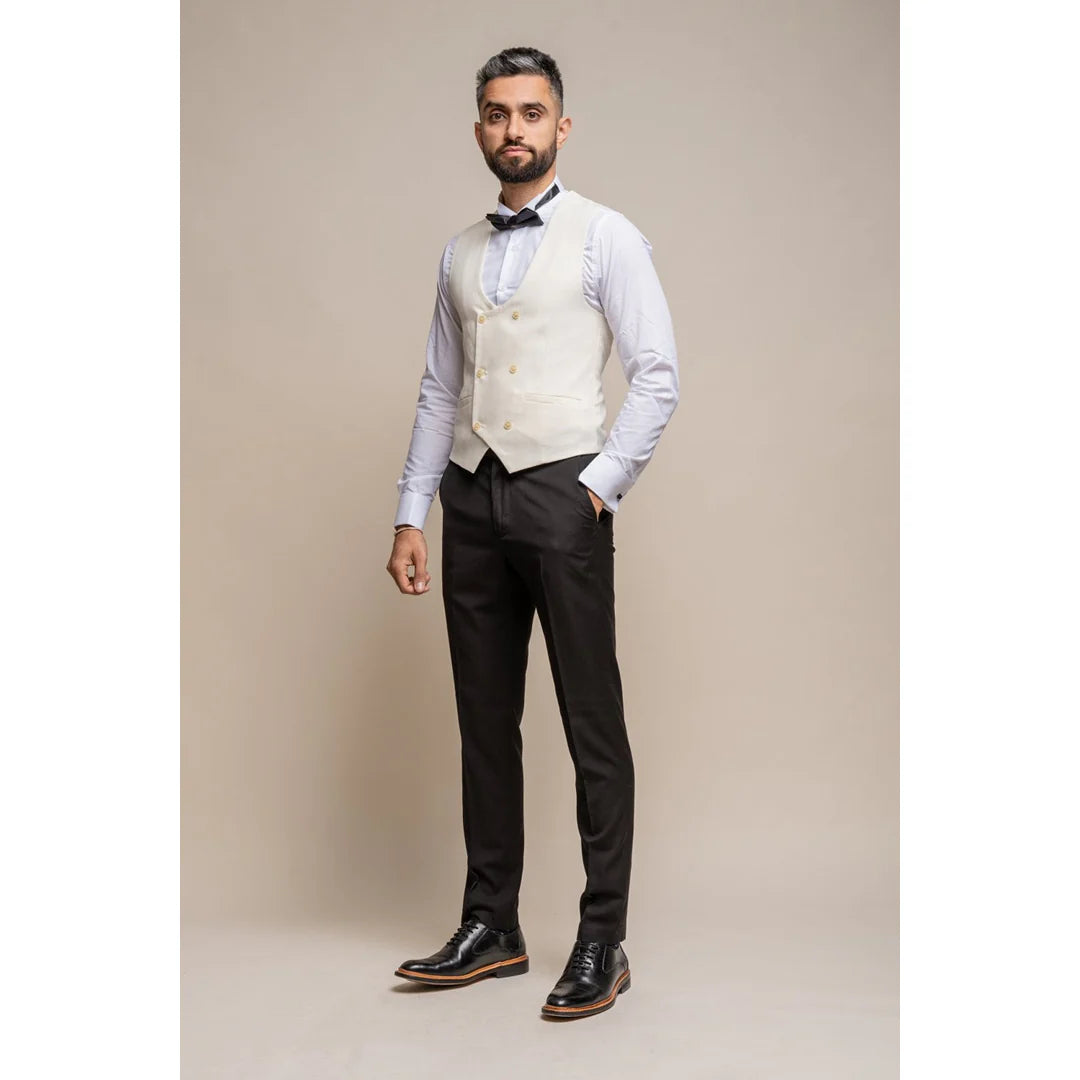 Marco - meeste kaherealine kreemikas vest