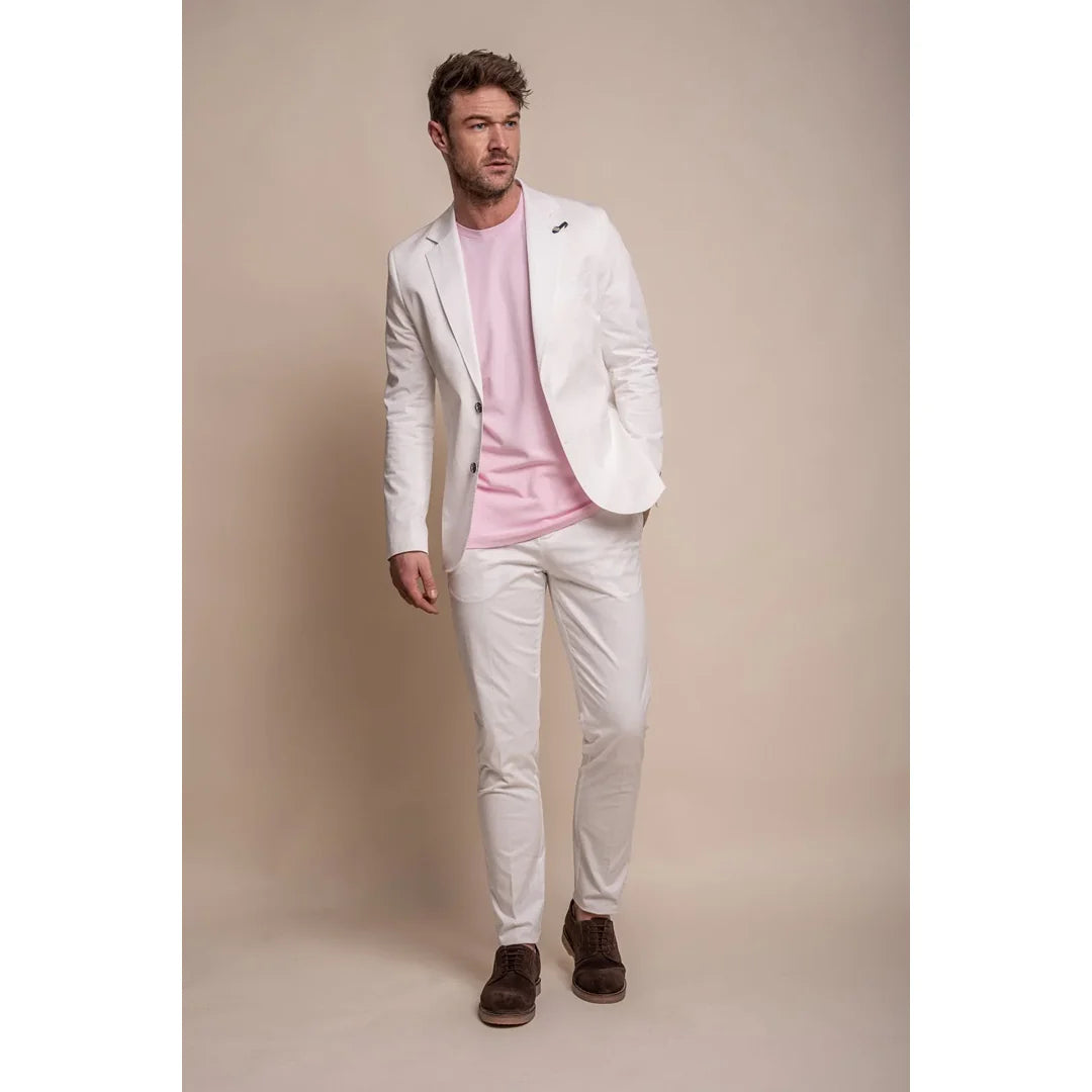 Mario - meeste elegantne suvine kreemjas bleiser