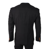 Mayfair - meeste kolmeosaline must ülikond kreemika vestiga