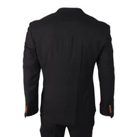 Mayfair - meeste kolmeosaline must ülikond kreemika vestiga