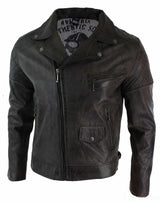 Ehtne nahk, vintage-stiilis pestud pruun, must, burgundiapunane, sinine, puidust biker-meeste jope, risti lukuga, retro vabaaja-zuulu pruun