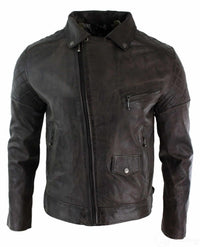 Ehtne nahk, vintage-stiilis pestud pruun, must, burgundiapunane, sinine, puidust biker-meeste jope, risti lukuga, retro vabaaja-zuulu pruun