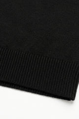 Meeste must kootud ümara kaelusega akrüülist pullover-džemper