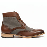 Meeste tiivakujulised brogue-pahkluusaapad