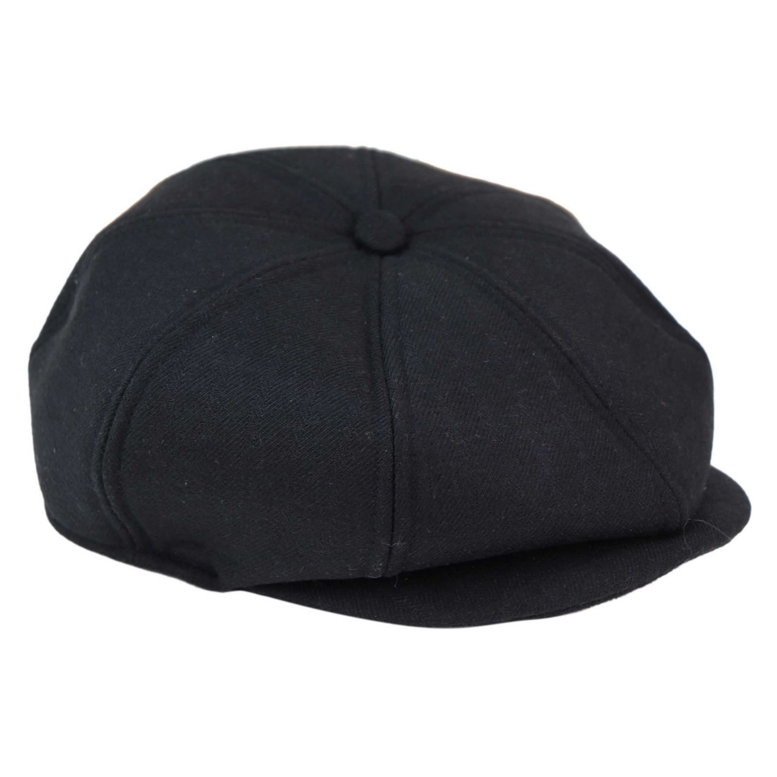 Meeste 8-paneeliga Peaky Blinders müts - must