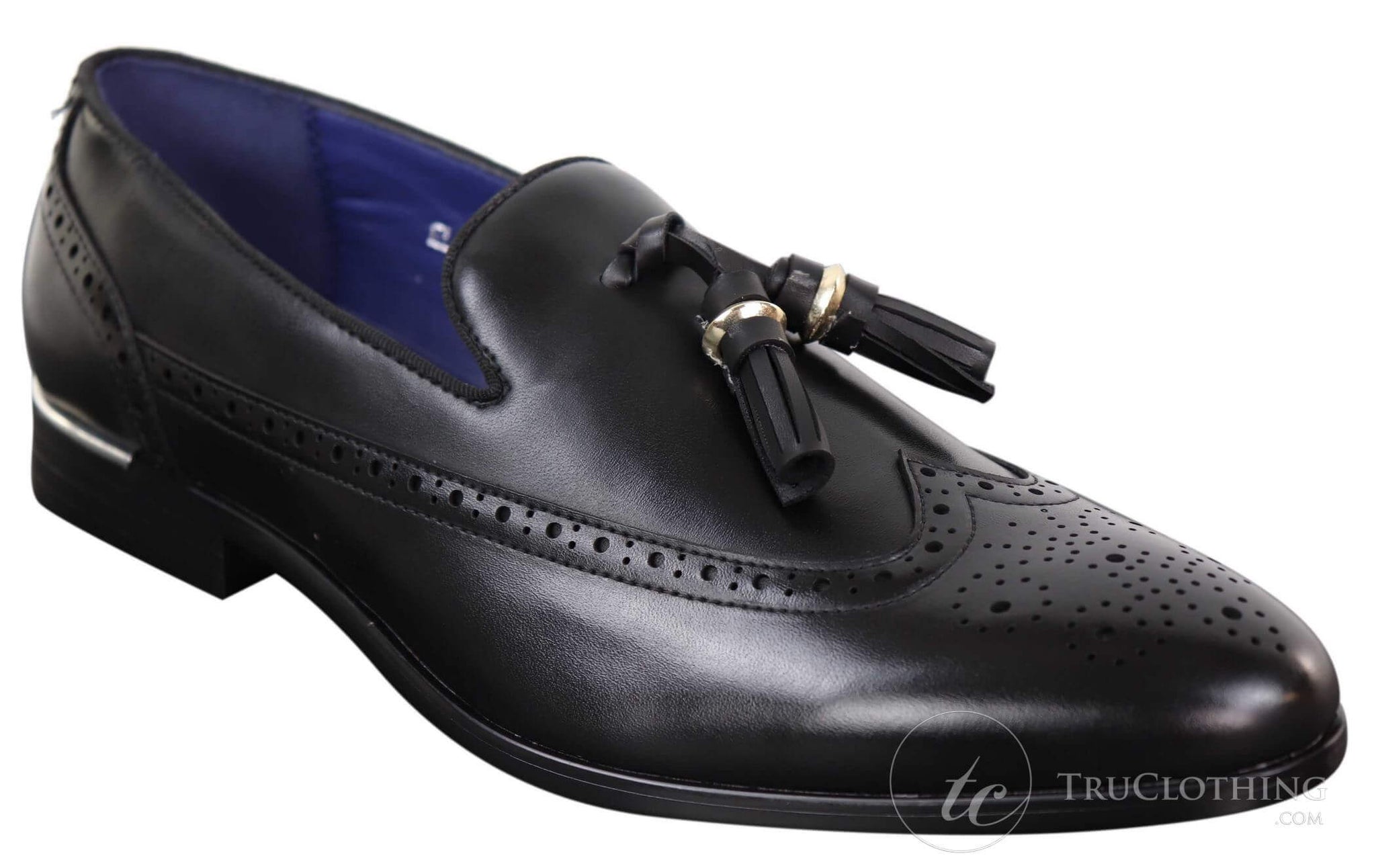 Meeste mustad tutiga brogue-kingad