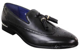 Meeste mustad tutiga brogue-kingad