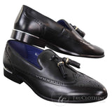 Meeste mustad tutiga brogue-kingad