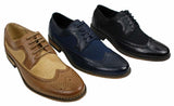 Meeste nahkkingad, Itaalia disainer, elegantsed vabaaja kingad, pruunid, mustad, tumesinised, retro