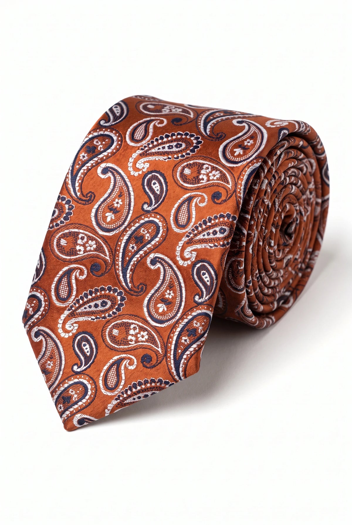 Meeste pronksjas Paisley mustriga lips