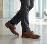 Meeste pruunid nahast brogue-nahast kingad