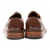 Meeste pruunid nahast brogue-nahast kingad