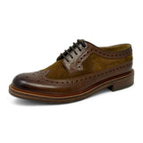 Meeste pruunid seemisnahast brogue-kingad