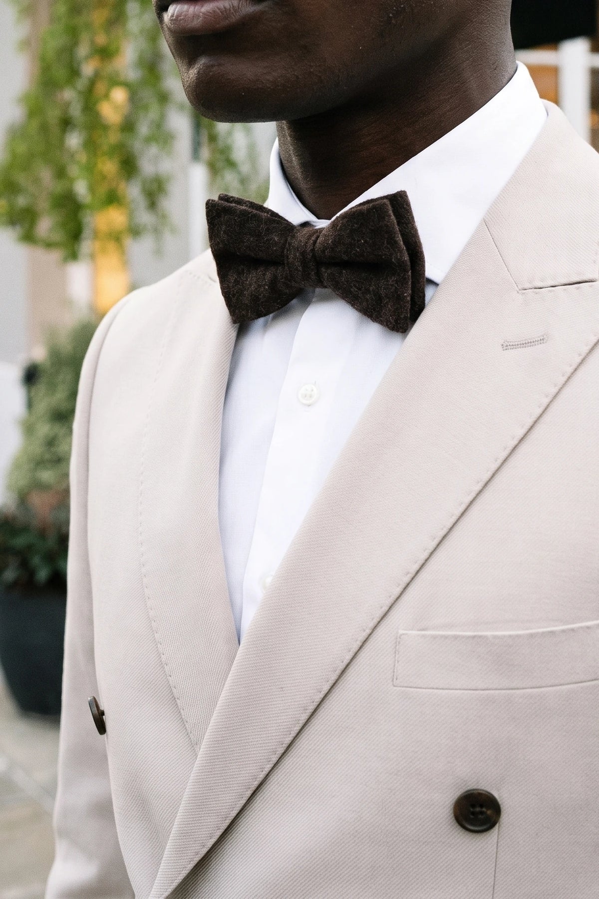 Meeste tumepruun tviidvillasegu kikilips