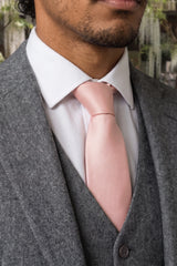 Meeste õhuke roosa lips (6 cm)