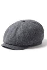 Meeste klassikaline kalasabamustriga Newsboy nokamüts – hall