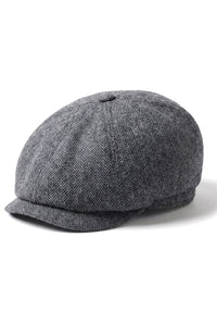 Meeste klassikaline kalasabamustriga Newsboy nokamüts – hall