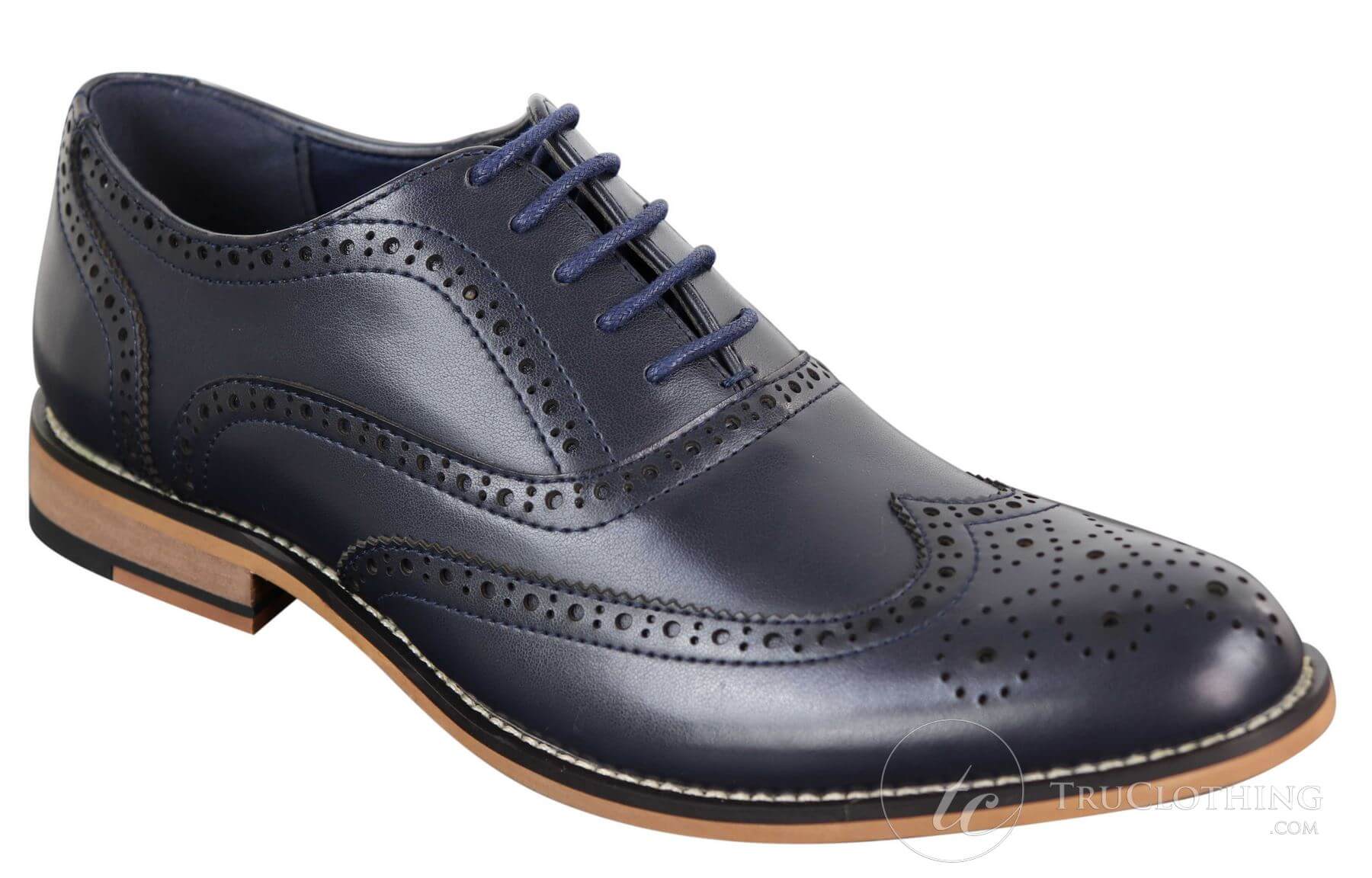Meeste päris nahast paeltega Gatsby Brouges nutikad disaineri retro-vintage kingad
