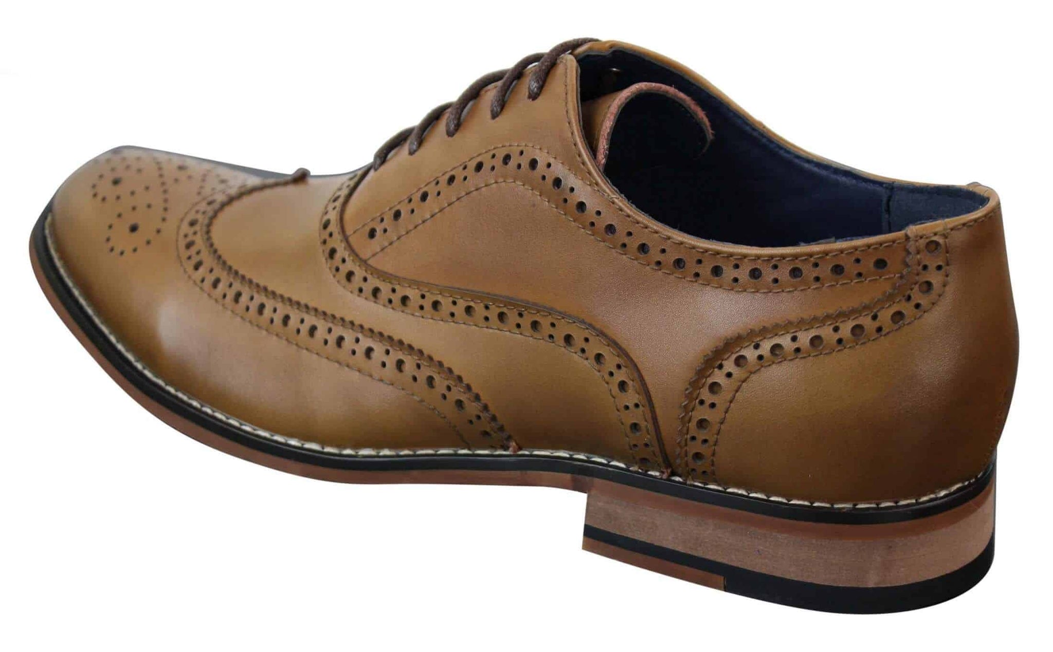 Meeste päris nahast paeltega Gatsby Brouges nutikad disaineri retro-vintage kingad