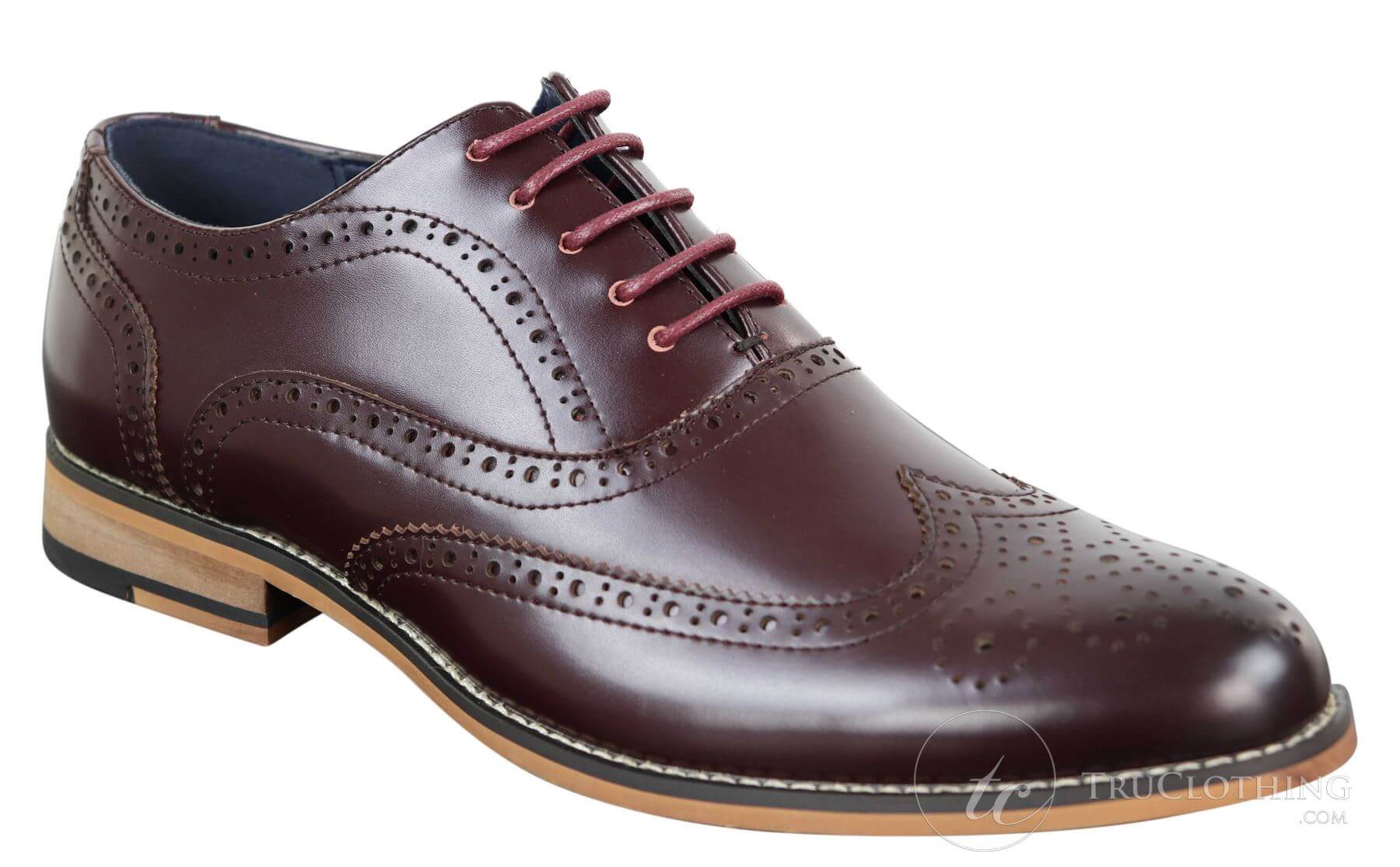Meeste päris nahast paeltega Gatsby Brouges nutikad disaineri retro-vintage kingad