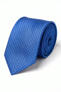 Meeste kuninglik sinine tekstuuriga kootud lips