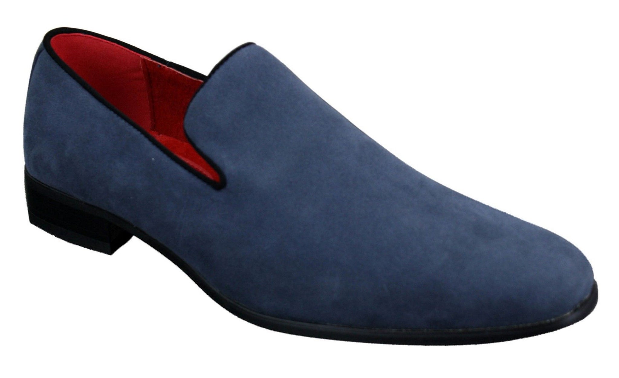 Meeste sussid seemisnahast autokingad, nahast, nutikad vabaaja kingad, punased, sinised ja mustad