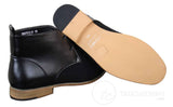 Meeste seemisnahast mustad paeltega Chelsea poolsaapad, nutikad, vabaaja ja pidulikud