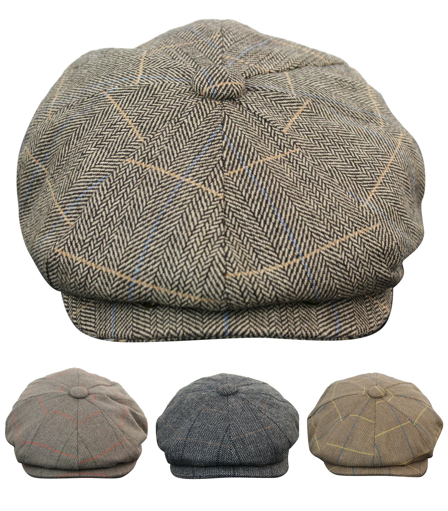 Meeste tviidruuduline Peaky Blinders nokamüts