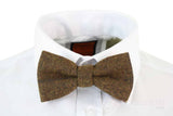 Meeste tviidist kalasabamustriga tekstuuriga Marc Darcy kikilipsud Vintage Retro Tan Brown Nelson
