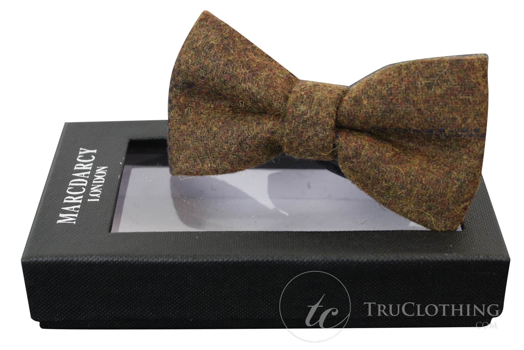 Meeste tviidist kalasabamustriga tekstuuriga Marc Darcy kikilipsud Vintage Retro Tan Brown Nelson