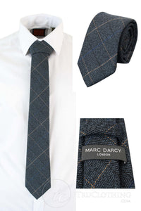 Meeste tviidist kalasabamustriga tekstuuriga Marc Darcy lipsud, klassikalised vintage retro stiilis, Scott Blue