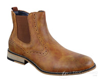 Meeste vintage brogue poolsaapad - Cavani Fox