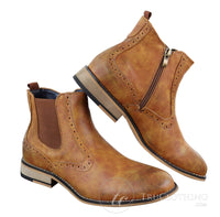 Meeste vintage brogue poolsaapad - Cavani Fox