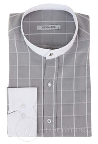 Meeste vintage ruuduline särk eemaldatava kraega